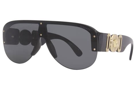 versace ve4391 medusa shield black|Versace Men's Sunglasses, VE4391 .